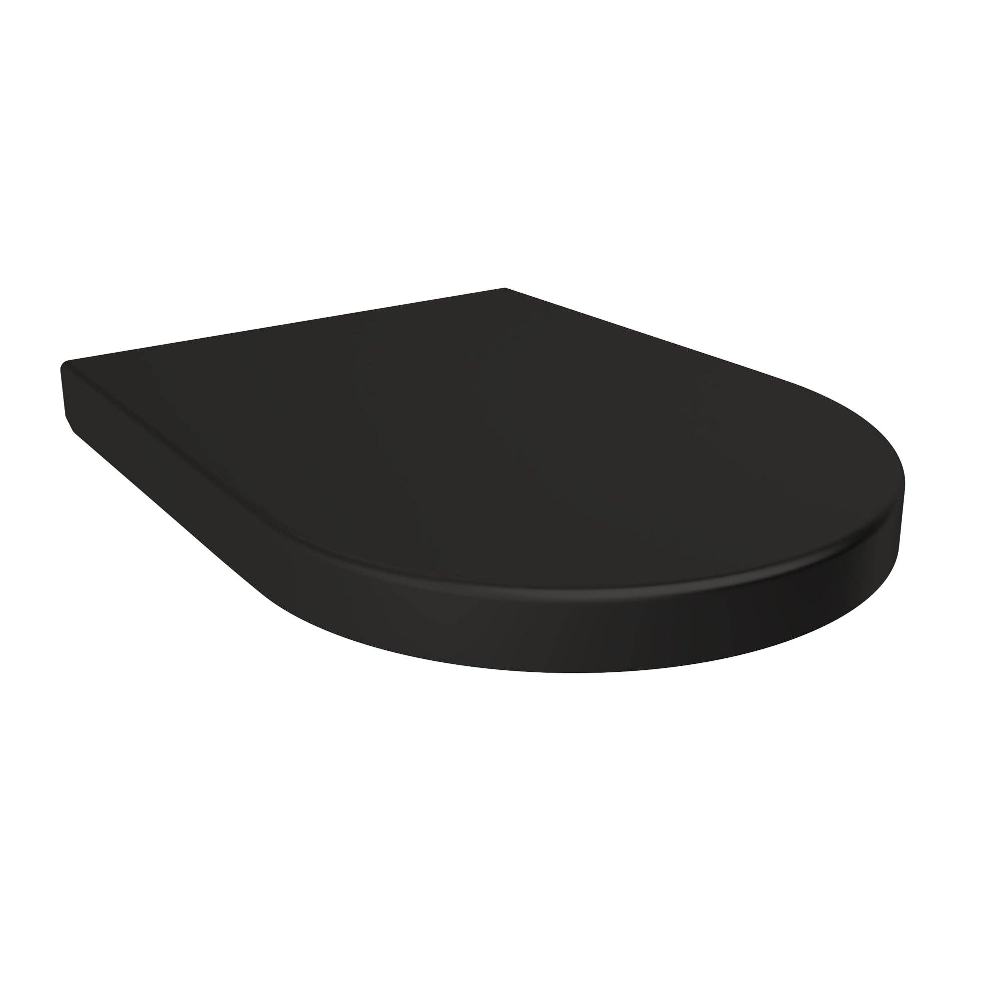 Stilform Handels GmbH - Wholesale Toilet Paper Holder - “Modern” toilet seat with soft-close mechanism in matt black (duroplast)1