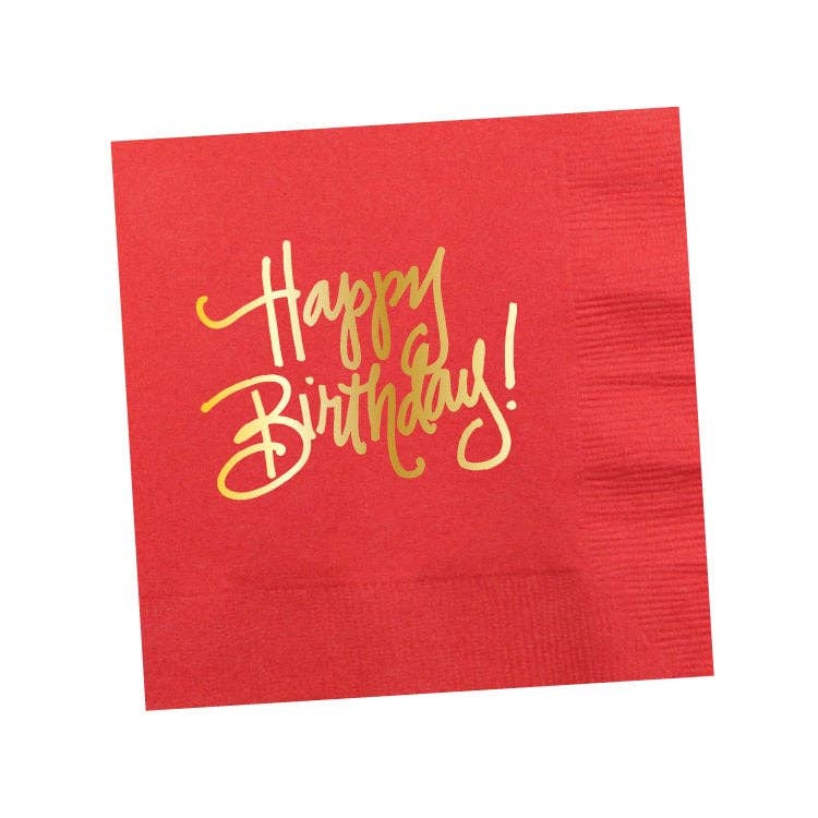 Natalie Chang - Wholesale Disposable Napkin - Happy Birthday! (16 colors) | Napkins8