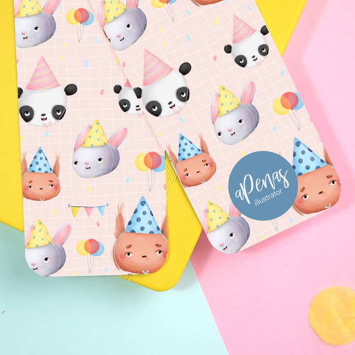 aPenas Illustrator - Vente Marque-page - Marque-page Party Animals