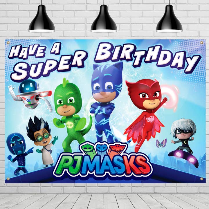 PJ Masks Backdrop - PJ Masks Party Supplies for wholesale by Treasures Gifted
