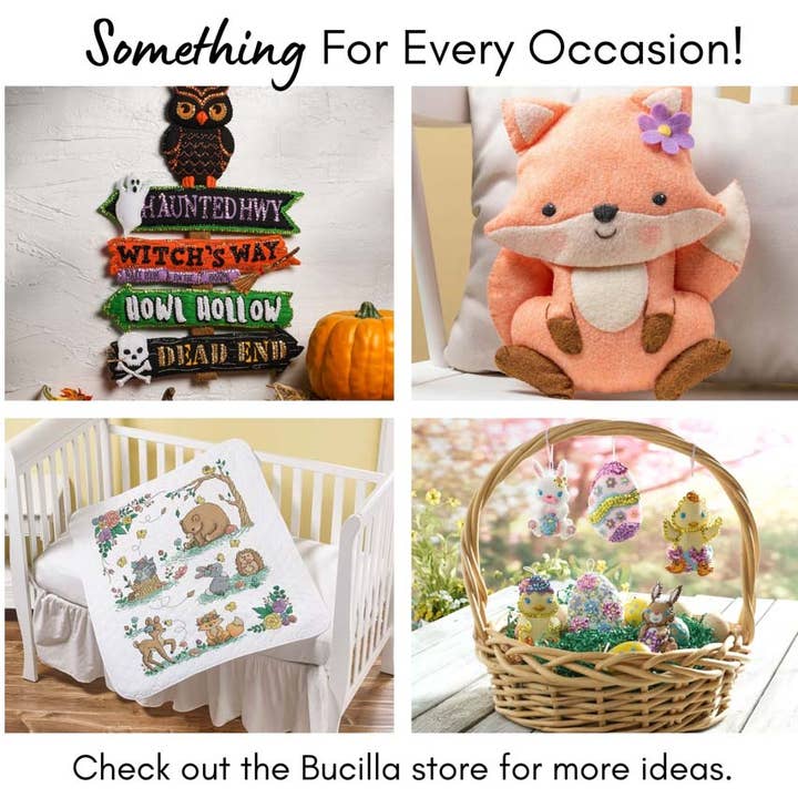 Plaid Crafts - Wholesale DIY Craft Kit - Bucilla ® Seasonal Felt Home Decor - Floral Fall Wreath6
