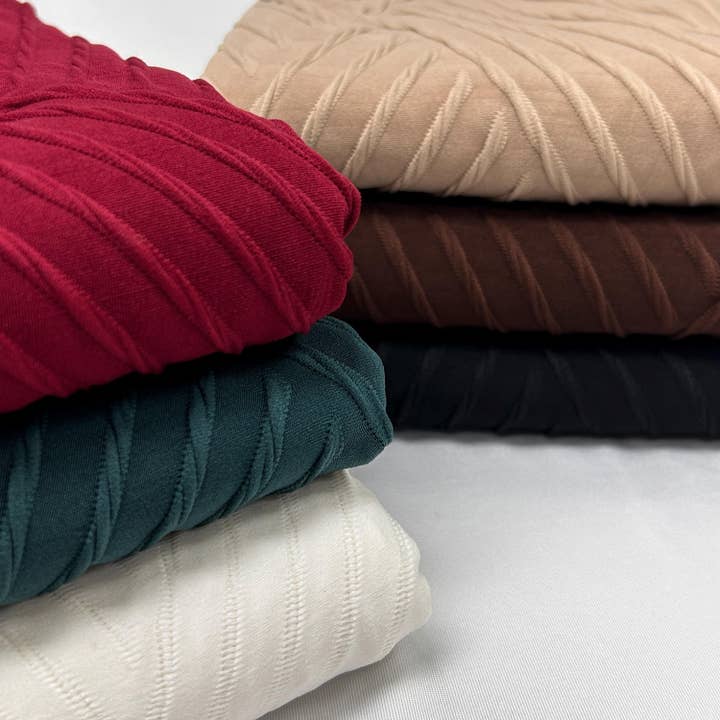 Super Stretch jacquard Knit Fabric - Soft 4-Way Stretch for Active Wear - RY 1322.60" width. Fabric By The Yard. for wholesale by JNSfabric