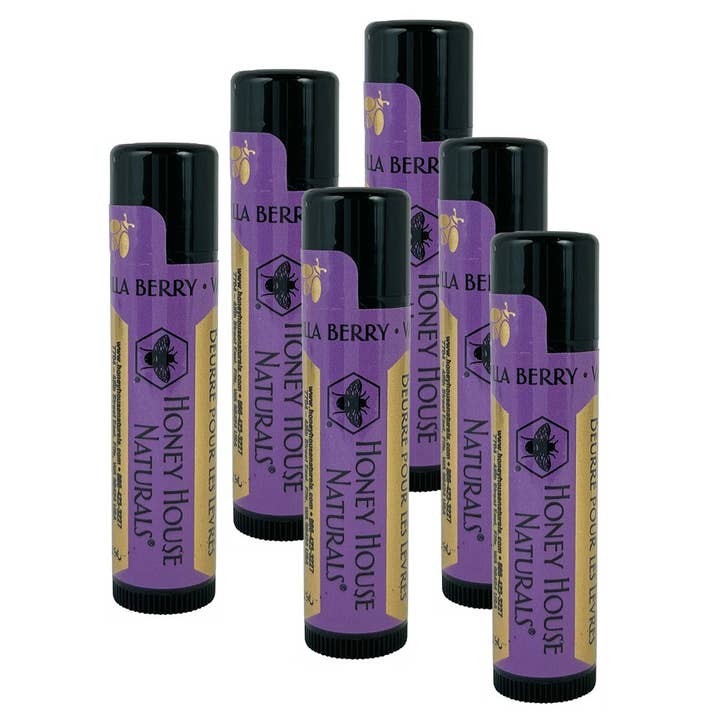 Honey House Naturals - Wholesale Lip Balm - Lip Butter Tubes - Sets of 6 12