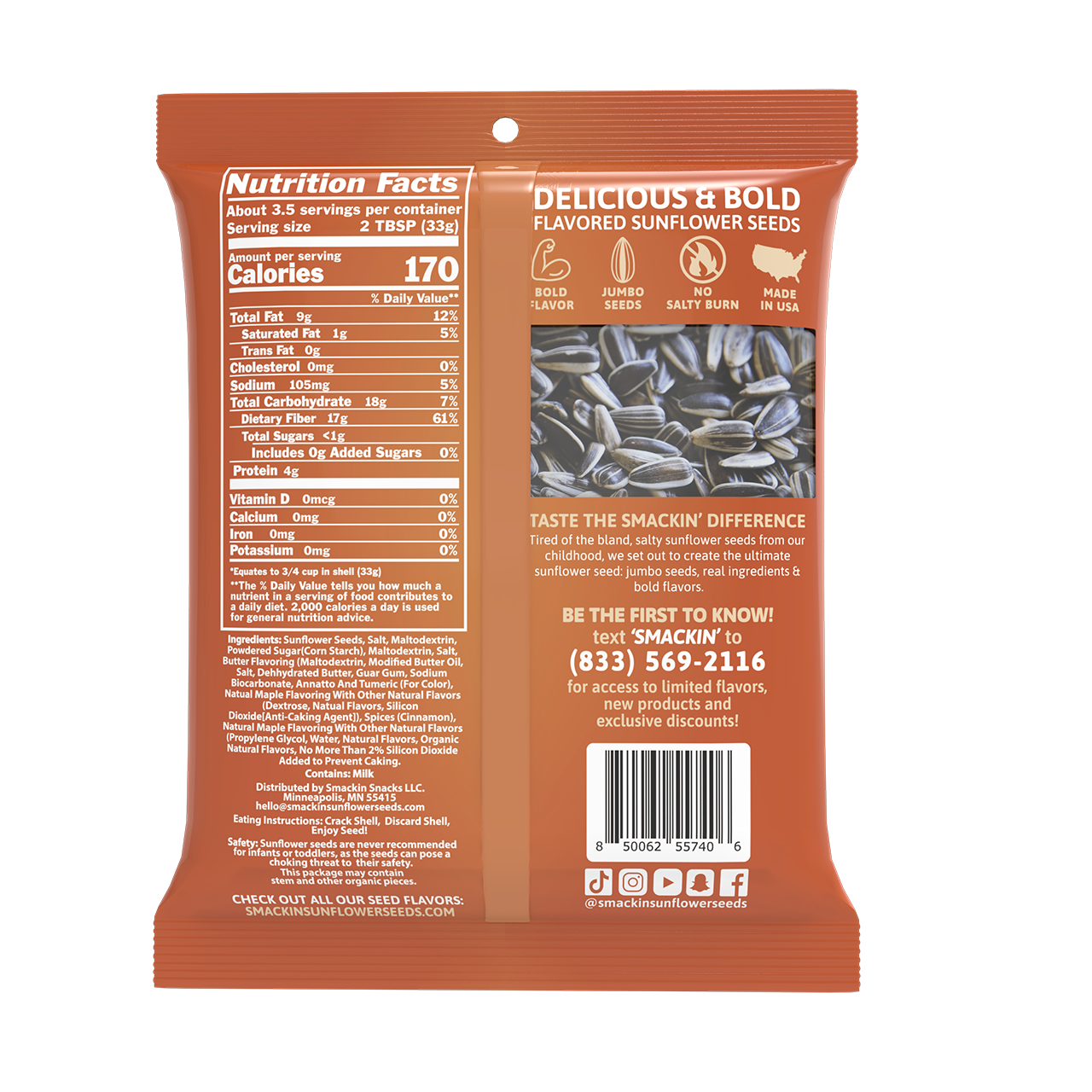 SMACKIN' Sunflower Seeds - Vendita all'ingrosso Semi/Chicchi - ZUCCHERO DI CANNA D'ACERO6