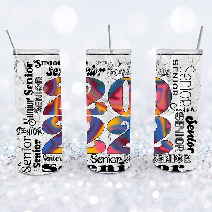 Tie Dye Senior 2022 Tumbler for wholesale by Beyond Bayside