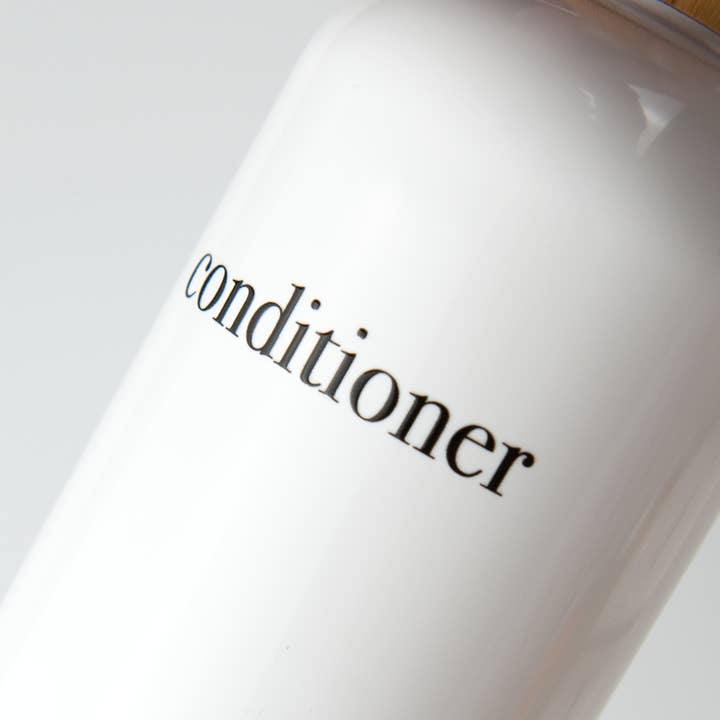 Joie Designs Co. | Refillable Bottles - Wholesale Soap Dispenser - Shampoo & Conditioner Bottle Sets - Refillable | White Dispensers | Bamboo or Plastic Tops10