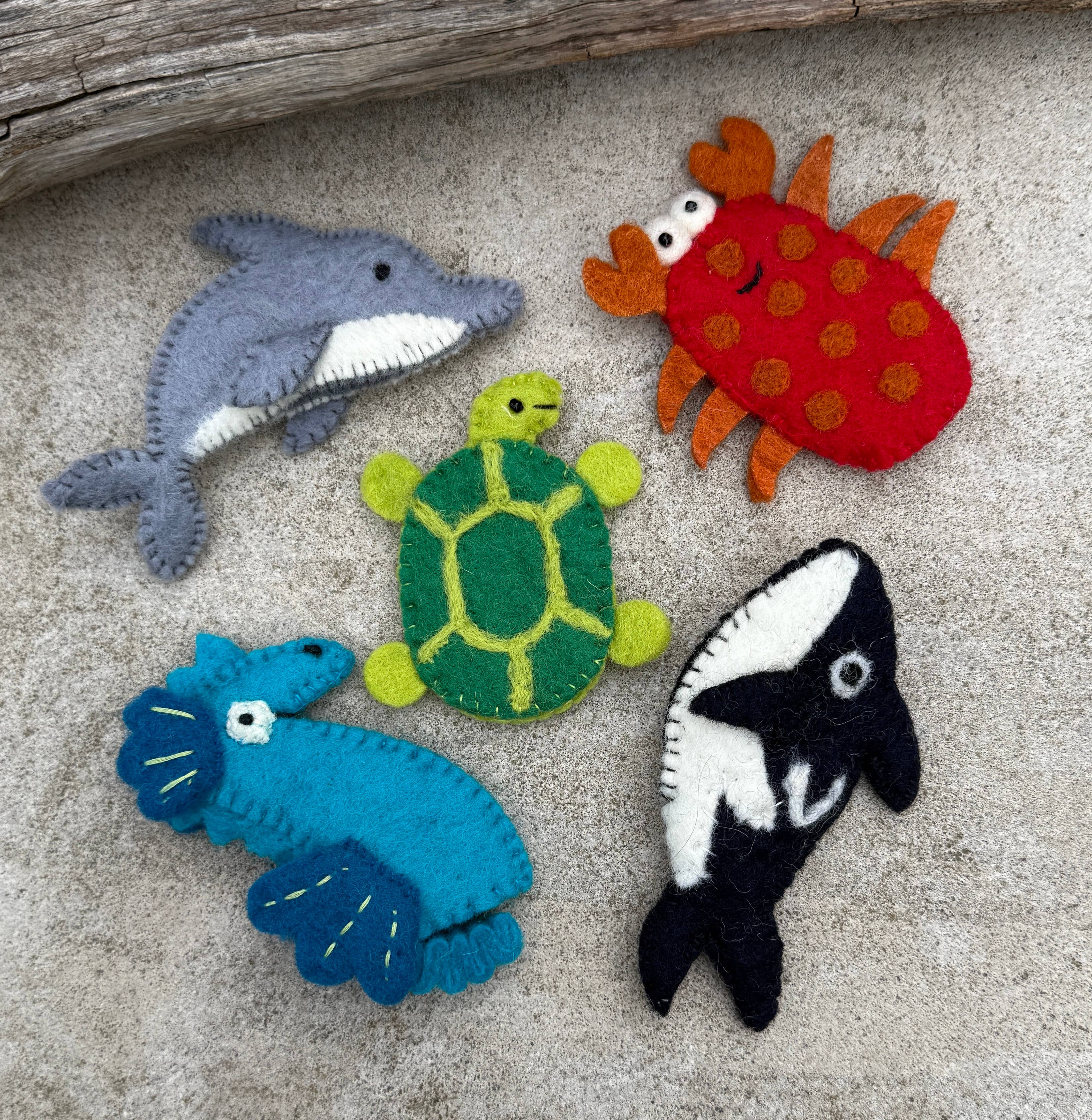 Lungta Imports – wholesale Finger puppet – Child & baby – Finger Puppets, Animal Puppets, Felt Finger Games Set of 5pc7