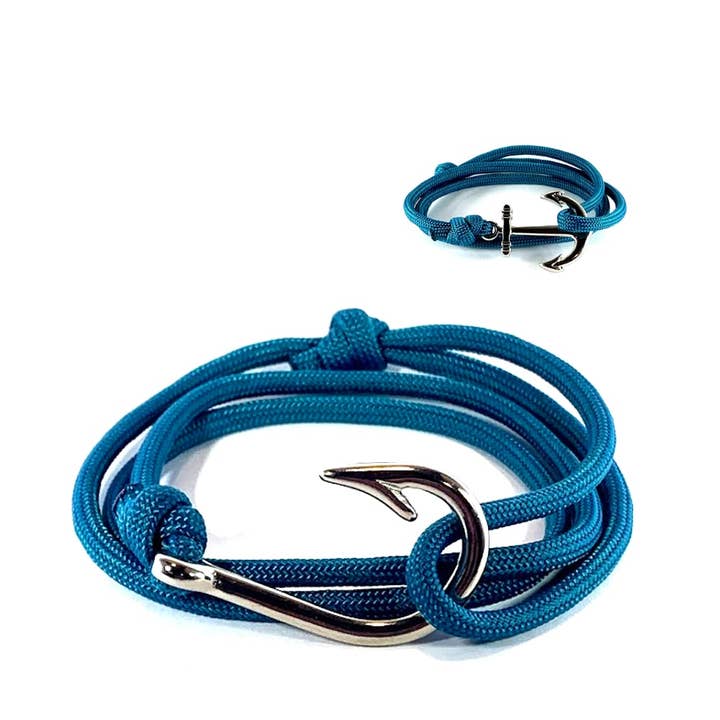 The Caribbean - Fishhook & Anchor Bracelet for wholesale by Riptide Vibes