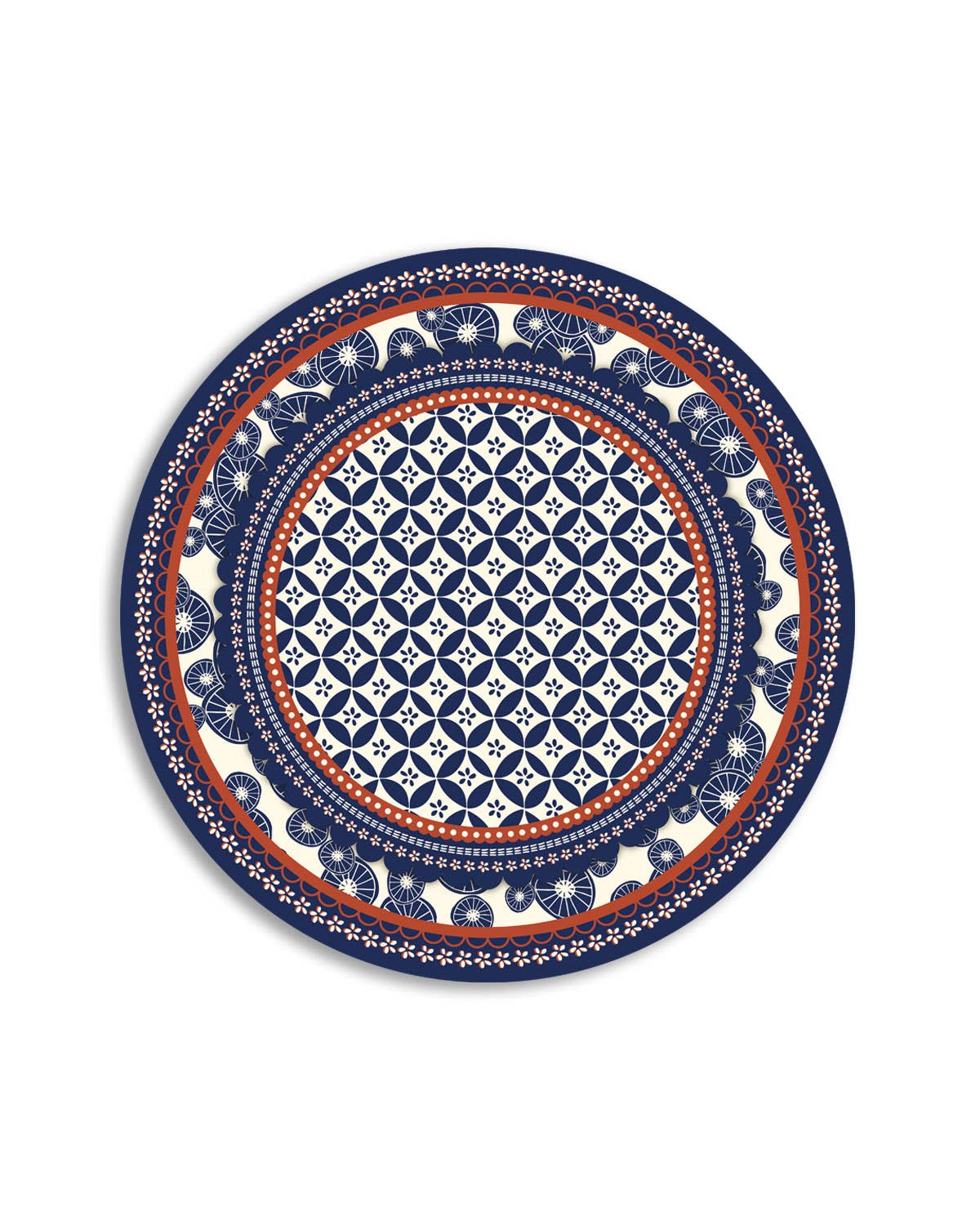 Emily Evans - Vente Sets de table - Ensemble de 6 sets de table ronds motif Japon6