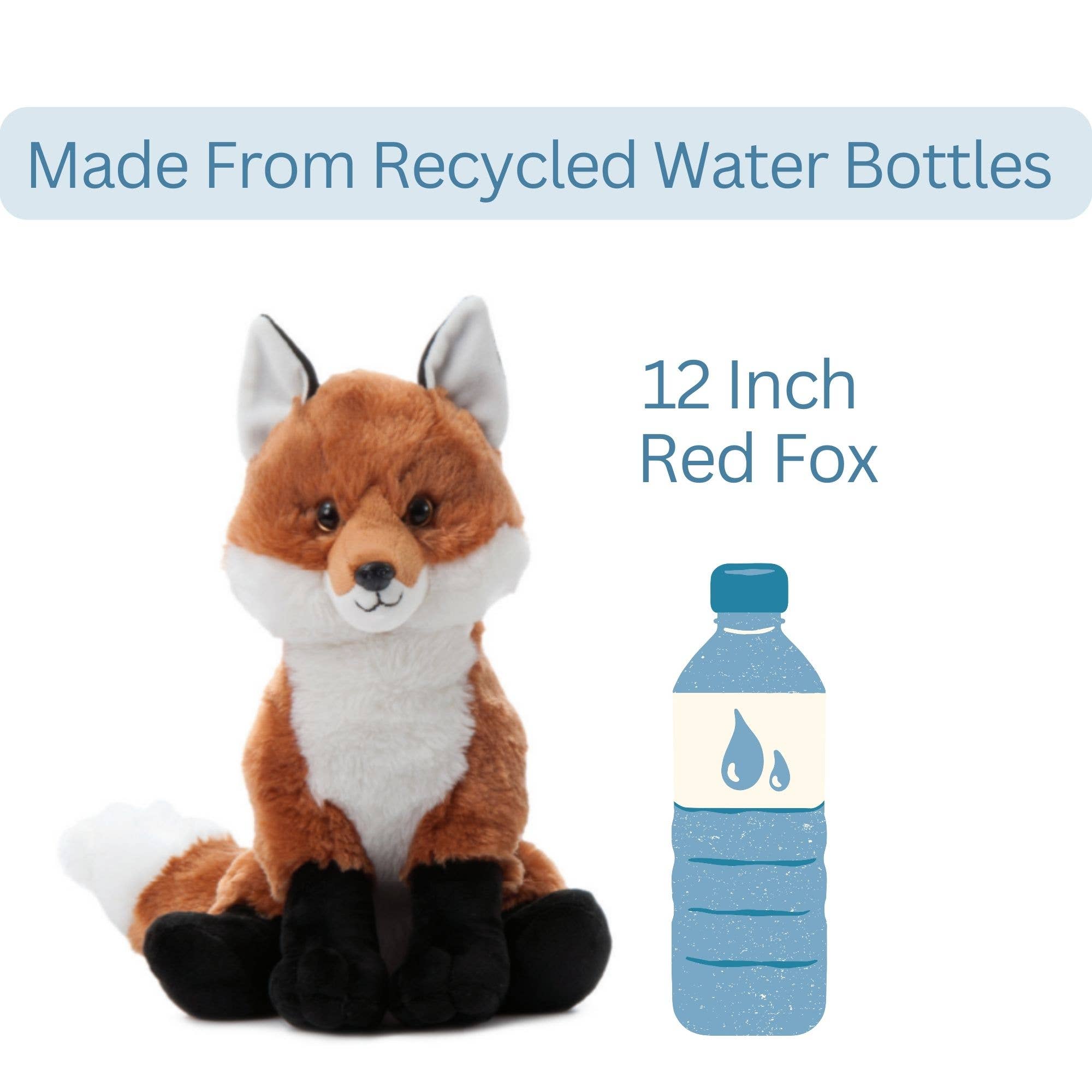 The Petting Zoo - Wholesale Stuffed/Plush Toy - Kids & Baby - 12" (27cm) Wild Onez Red Fox Plush Stuffed Animal2