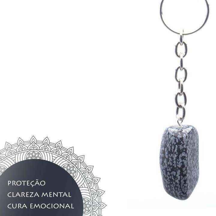 Obsidian Snowflake Stenvedhæng for engroshandel hos Esoterica Arte