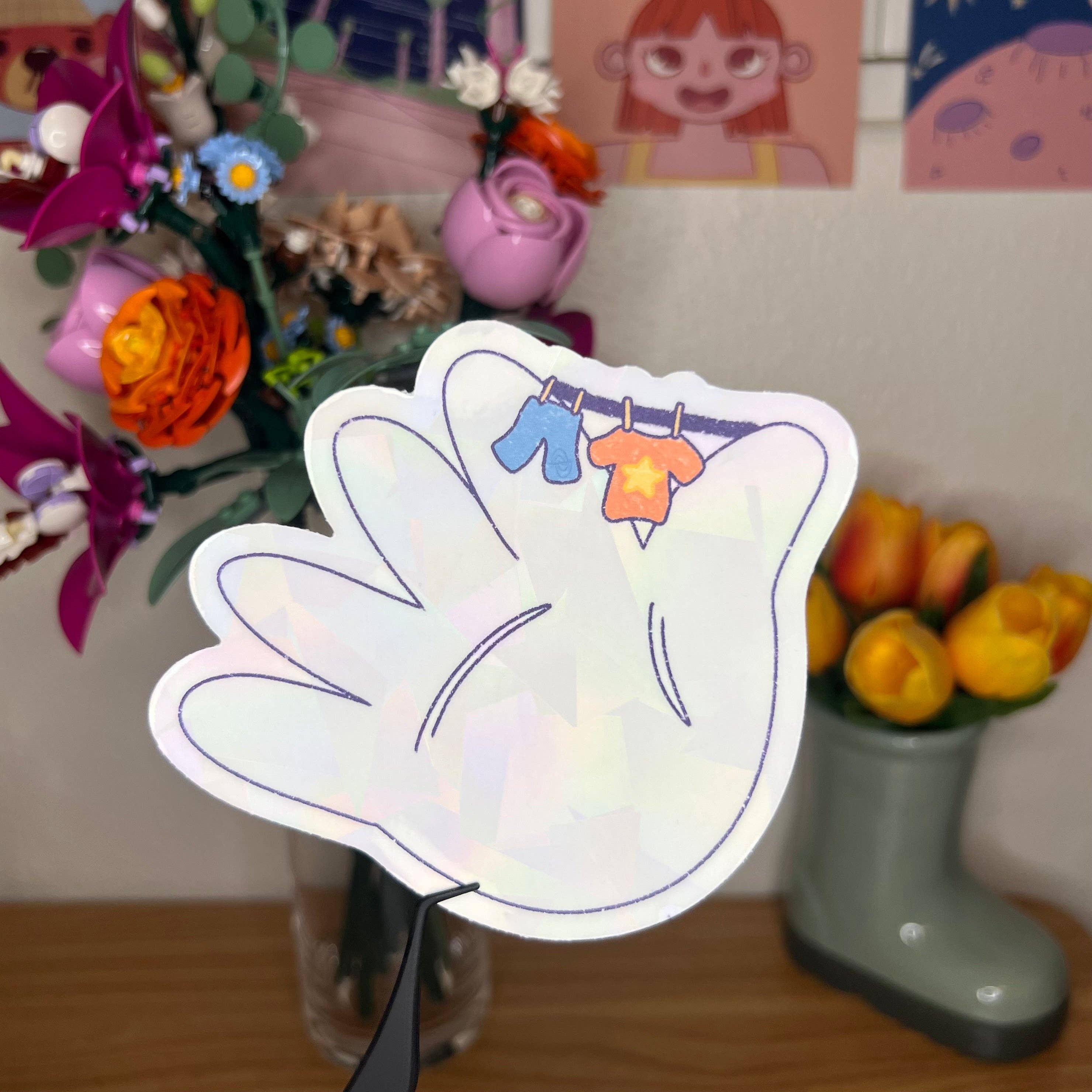 GLTCHGIRL - Wholesale Suncatcher - laundry universe suncatcher decal1