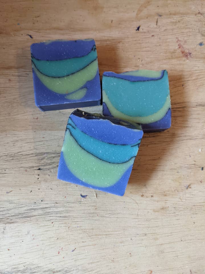 Eucalyptus Make It Rain for wholesale by Slippery Bricks Soap