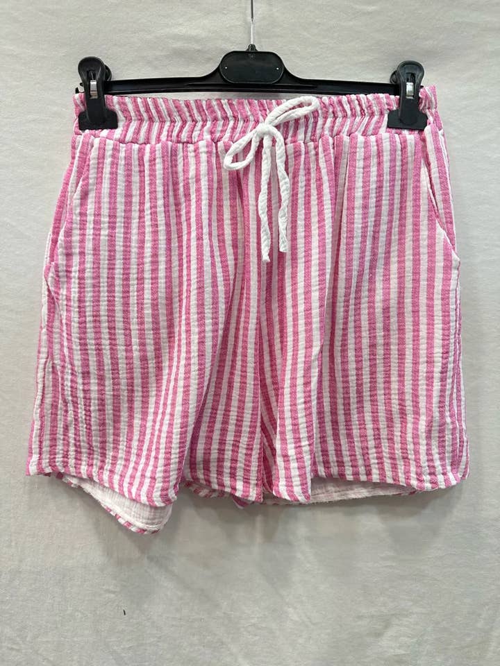 Mimi & Gogo – Engroshandel Skørt - Dame – Shorts med palmemotiv broderet på baglomme1