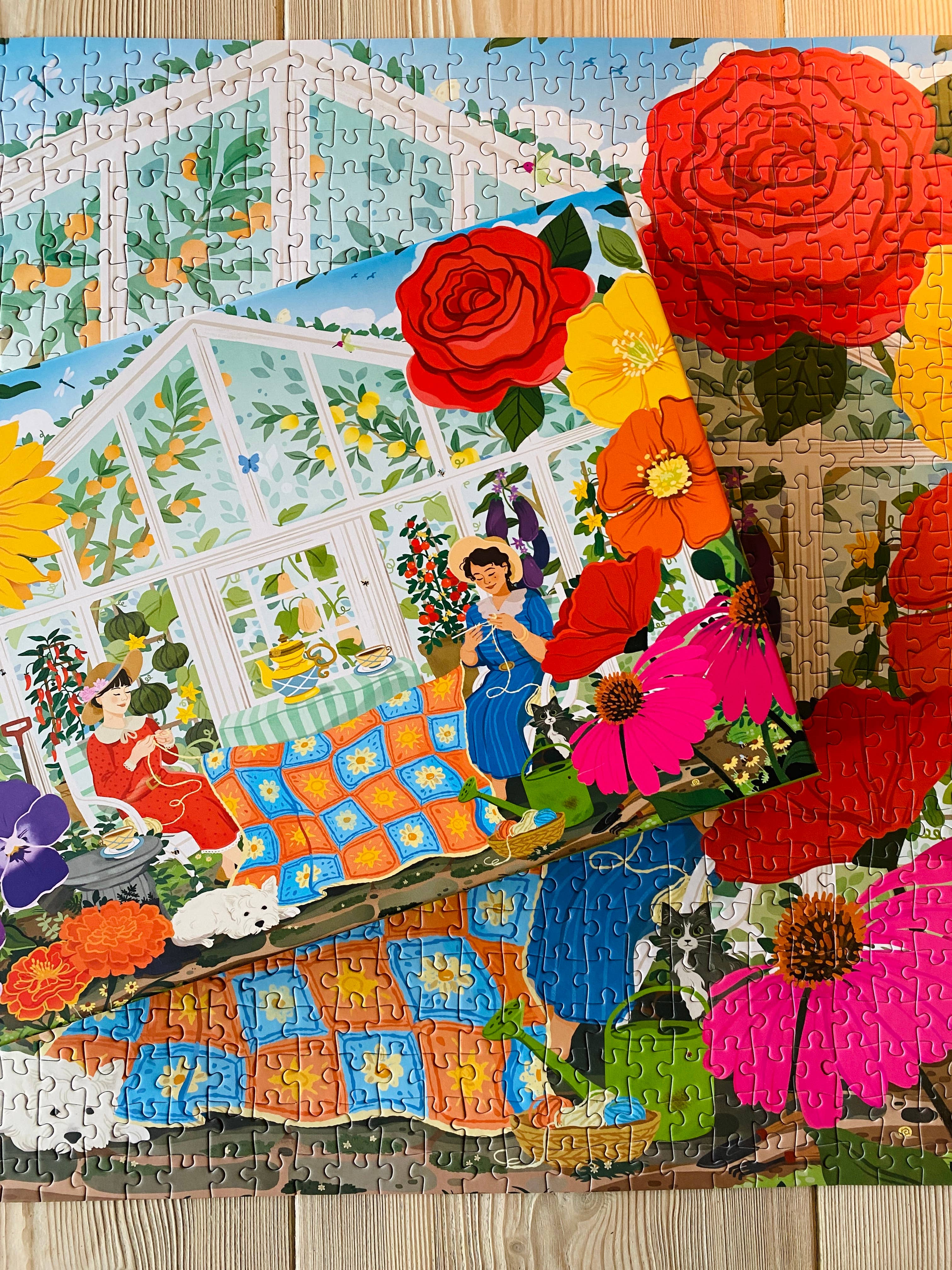 Penny Puzzle - Wholesale Puzzle - Adult - GARDEN OF FRIENDSHIP 1000 piece jigsaw puzzle2