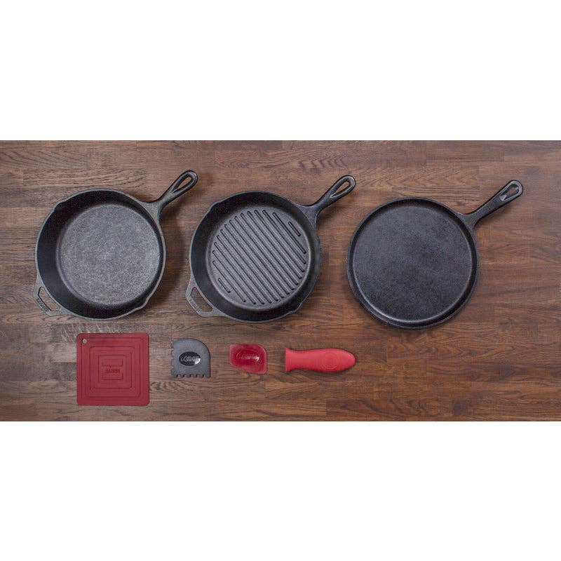 Everyday Supply Co - Wholesale Cookware Set - LODGE - Lodge Essential Cast Iron Cookware Set Black0