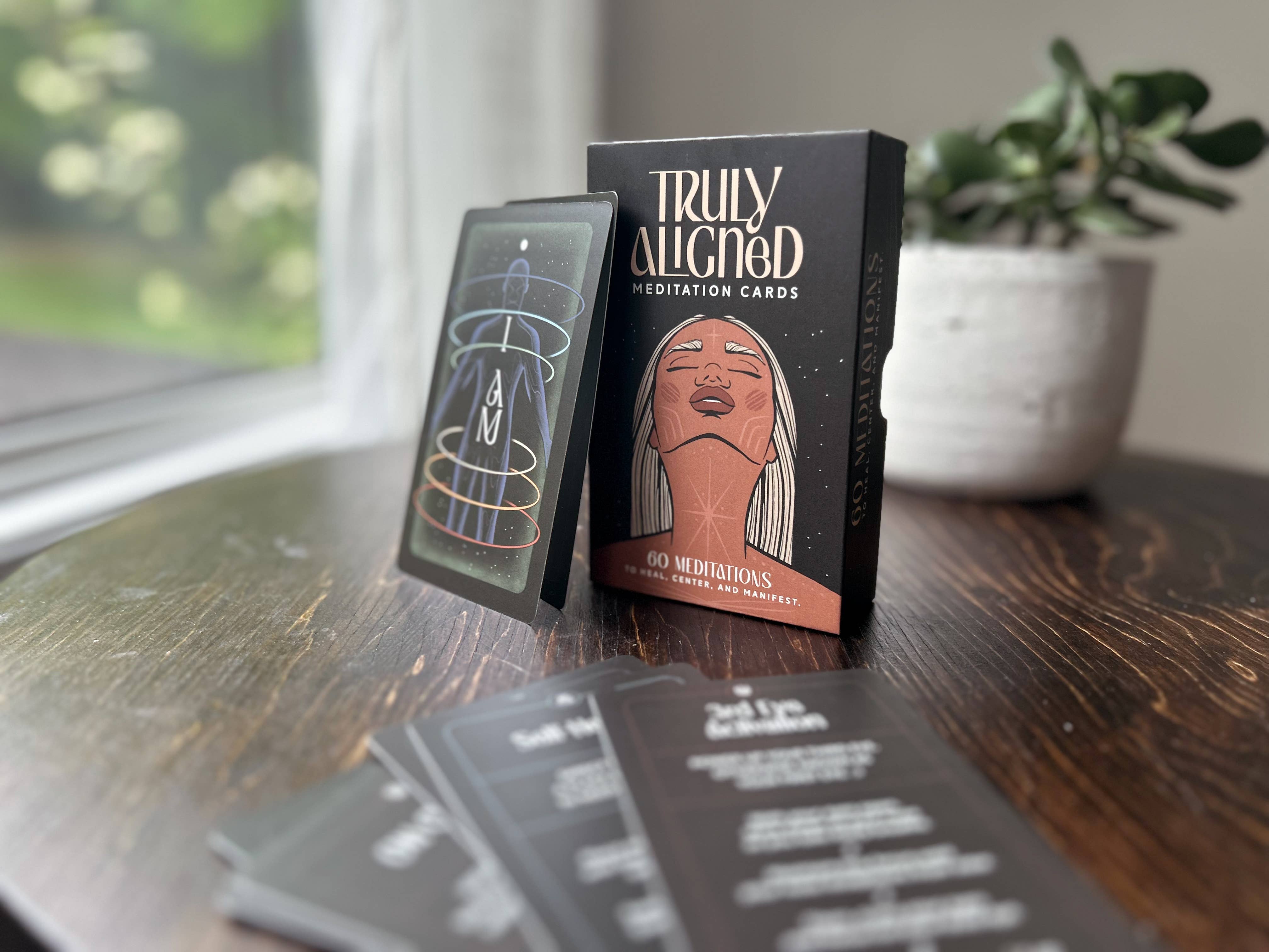 PresentCard™ - Wholesale Tarot Cards - Truly Aligned Meditation Cards | 60 Meditations1