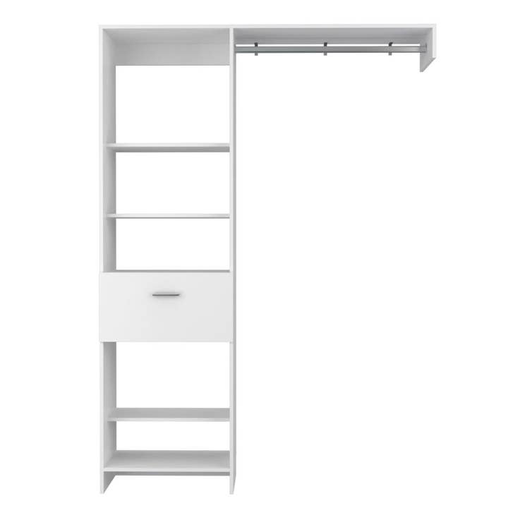 TUHOME FURNITURE – Mobília de quarto por atacado – Sistema de Closet Manchester 150 Branco6