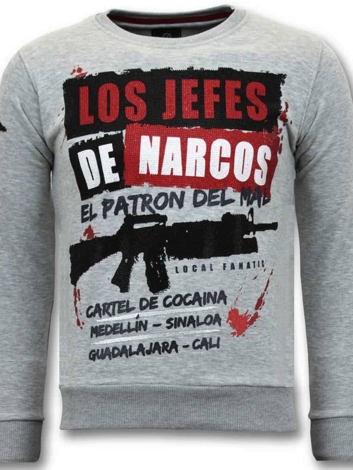 Sweatshirt Herren - Los Jefes De Narcos für den Großhandel von Local Fanatic
