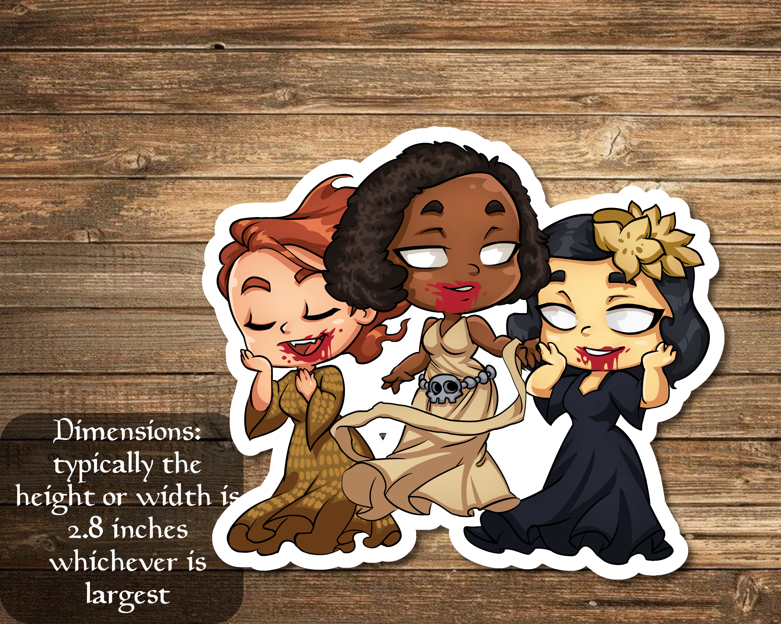 Mega Chibi - Wholesale Sticker - Sisters of the undead Sticker0