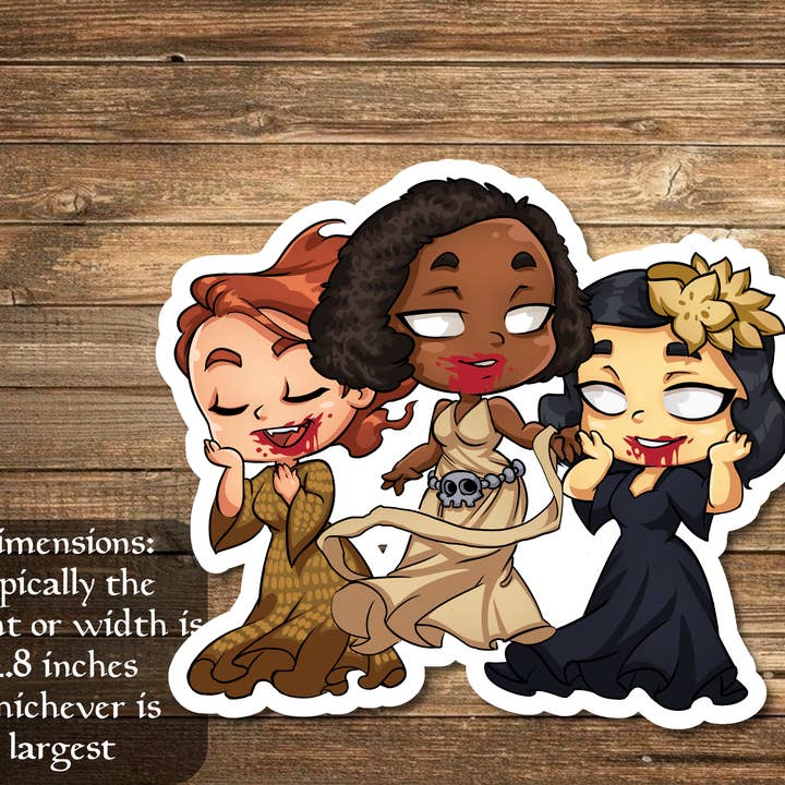 Mega Chibi - Wholesale Sticker - Sisters of the undead Sticker