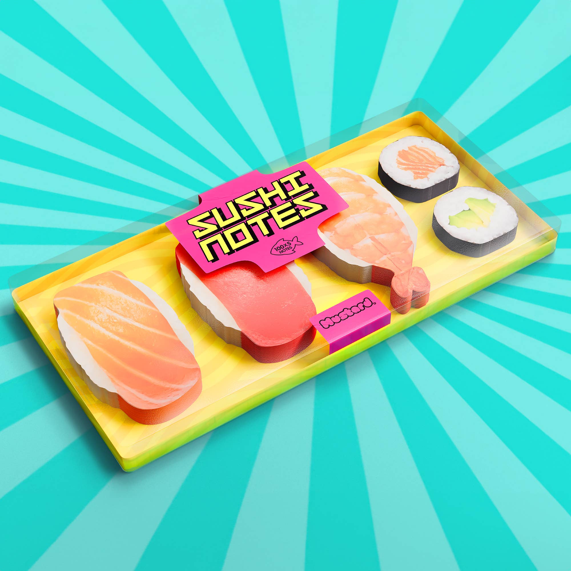Mustard - Venta al por mayor Notas adhesivas - Notas Adhesivas Sushi Bento0