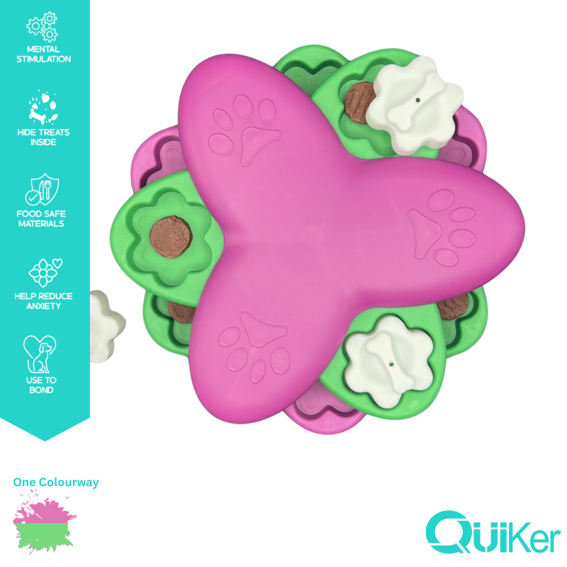 Quiker Pet Products - Wholesale Pet Toy - Dog - Flower Puzzle Toy - Dog Toy - Brain Training1
