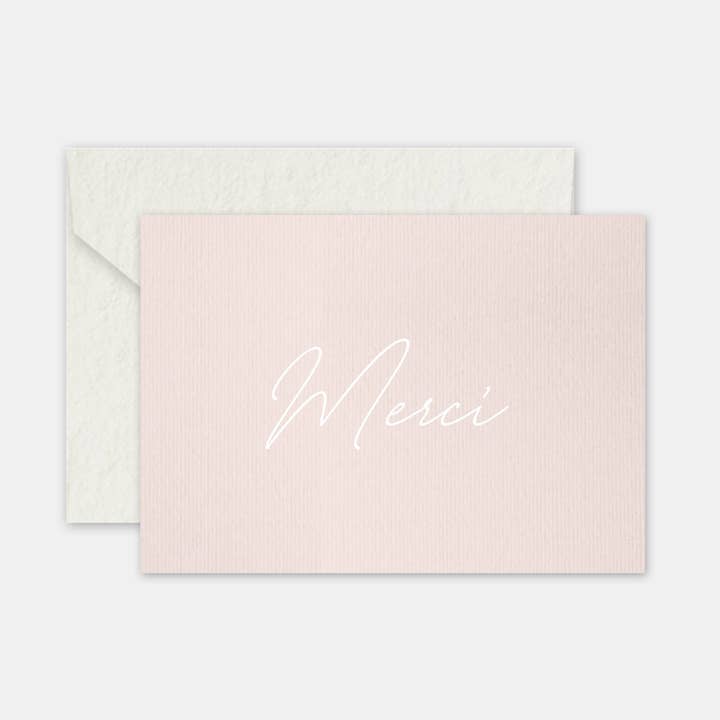 Nude Calligraphy Thank You Card for wholesale by L'ART DU PAPIER