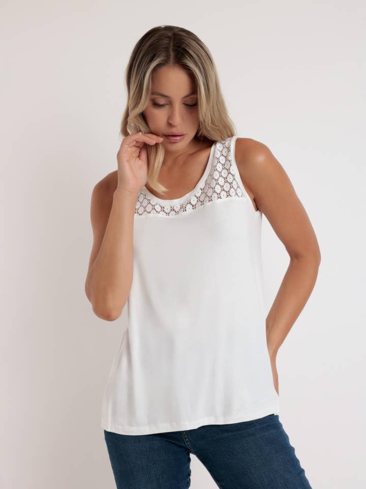 COTTON LACE TSHIRT for wholesale by ADMAS