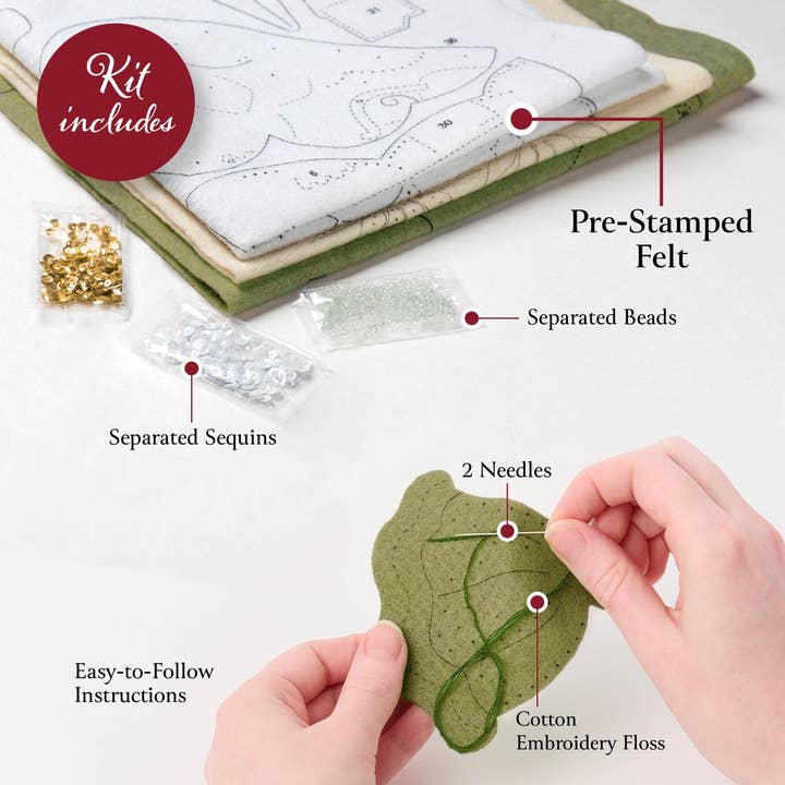 Plaid Crafts - Wholesale DIY Craft Kit - Bucilla ® Seasonal Felt Home Decor - Floral Fall Wreath1