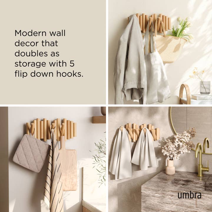 Umbra - Wholesale Wall Hook - Picket Wall-Mounted Coat Rack Rail Hook41