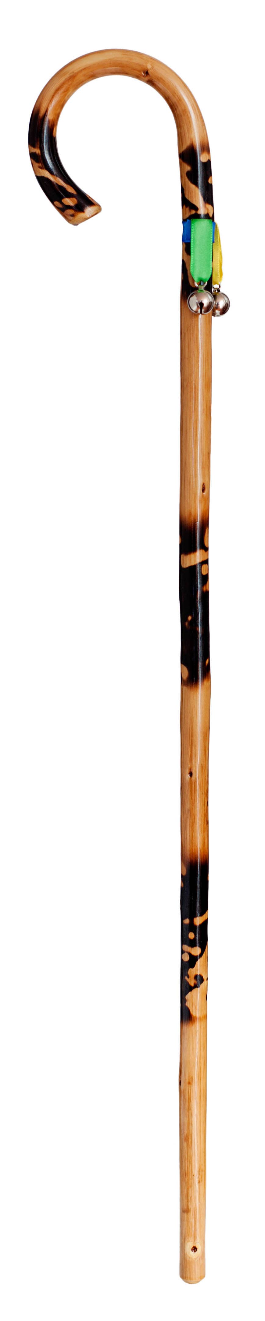 Segorbina BASTONES - Vendita all'ingrosso Accessori sportivi - Bastone da passeggio con curva in legno bambino 70cm con campanelli1