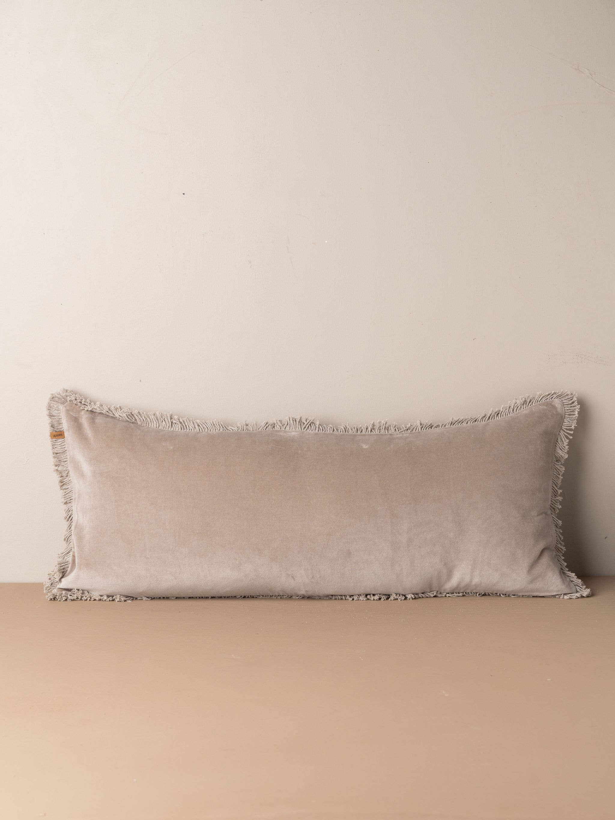 Rena  Plain Velvet Lip Flange Throw Pillow