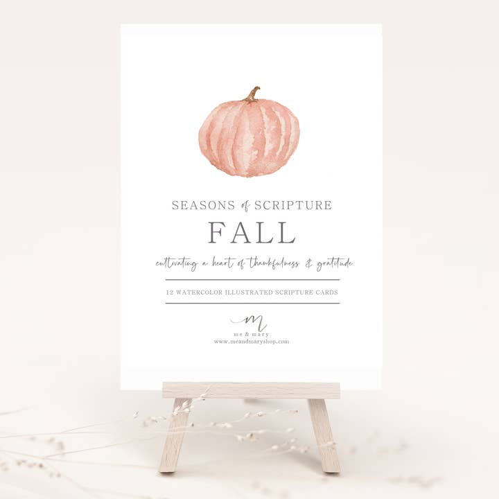 Watercolor Bible Scripture Cards – FALL for wholesale by Me and Mary Shop