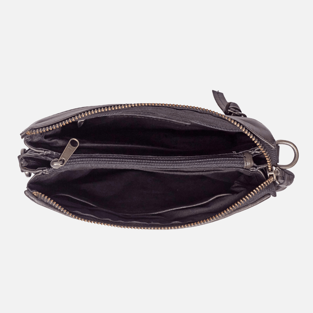 Amsterdam Heritage Leather Belts, Bags, Jackets & Apparel - Vente Sac à bandoulière – femme - Murk | Sac à bandoulière en cuir pleine fleur pour femme avec sangle15