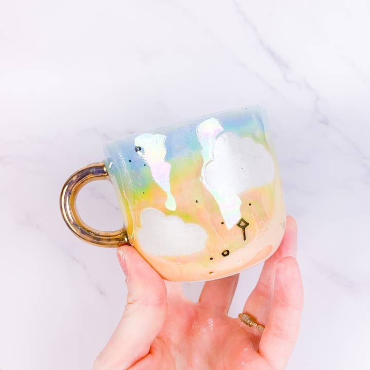 Peachpot Ceramics – Engroshandel Kaffekrus – Porcelæn Cloudy Krus (8 oz)6