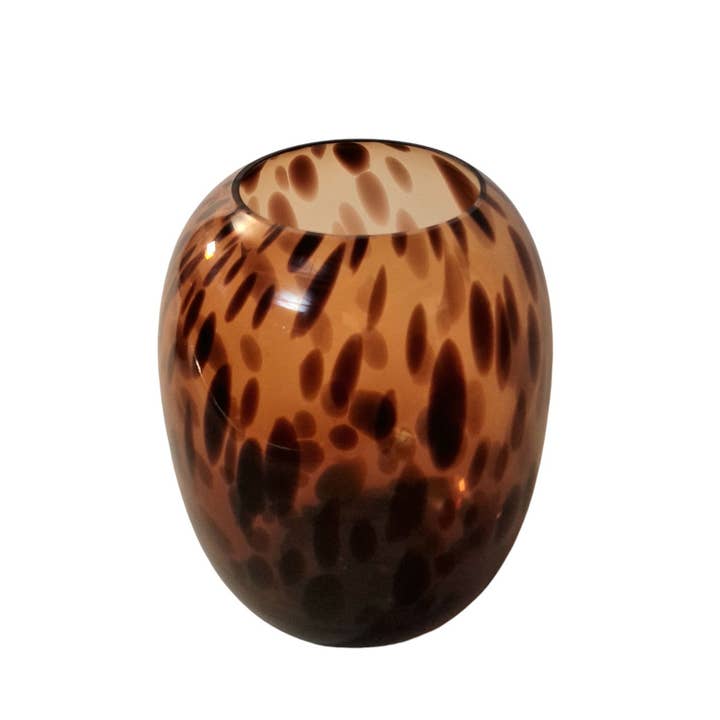 Geko Products - Wholesale Vase - Leopard Print Glass Vase 26cm