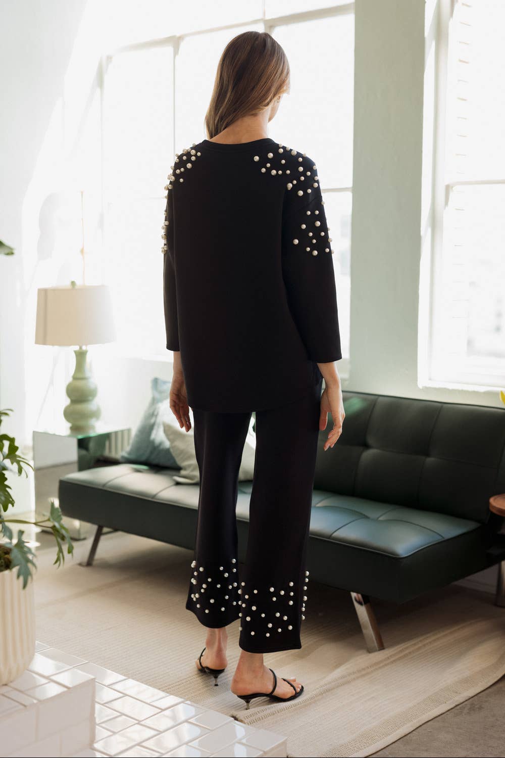 Joh Apparel - Wholesale Knit Top - Women's - Fiona Stretch French Scuba Pearl Top19