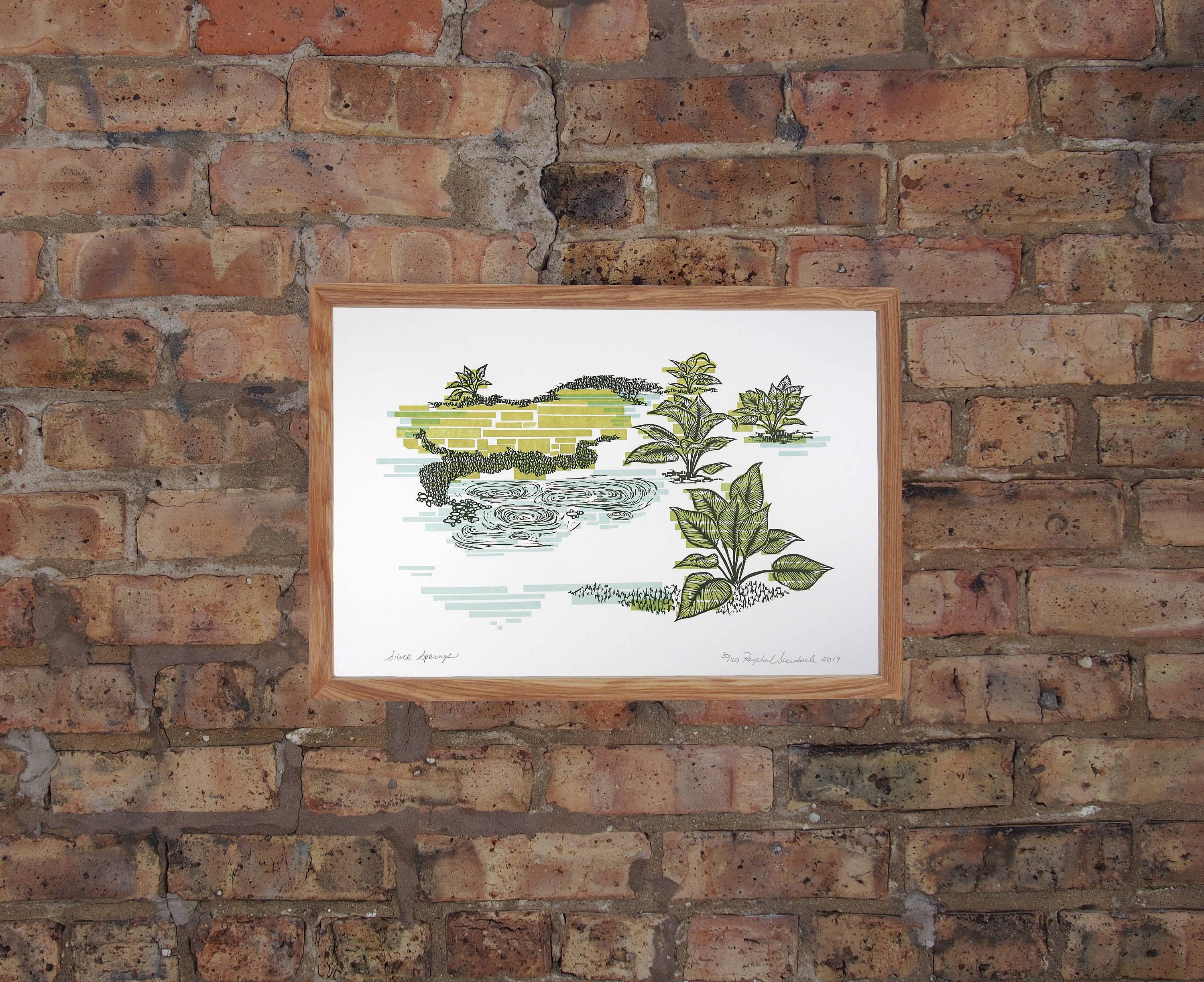 Current Location Press - Wholesale Art Print - Silver Springs - Limited Edition Letterpress Print2