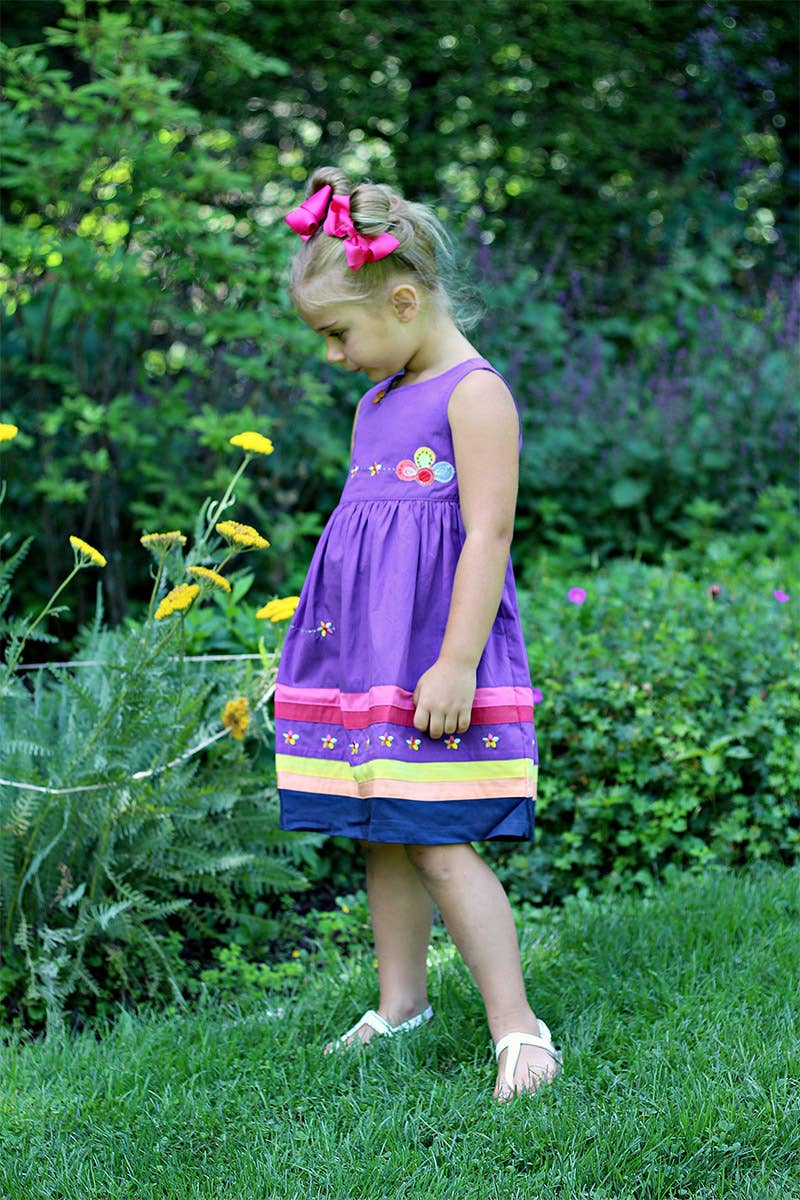 SISSYMINI - Wholesale Dress - Kids - Toddlers & Girls Soft Cotton Applique Dress | 878-SS232