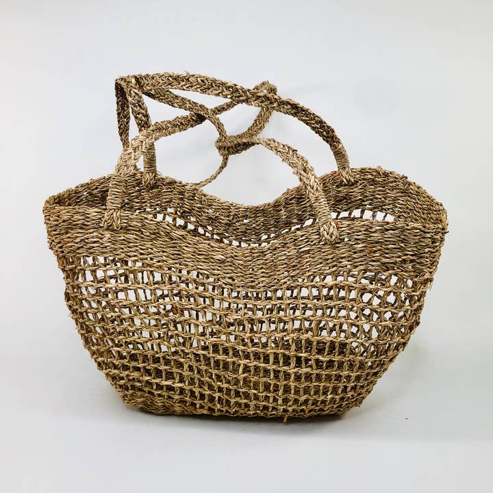 Bolso de Hombro de Mimbre Tejido en Mercado de Hierba Marina para venta al por mayor de EcoFreax