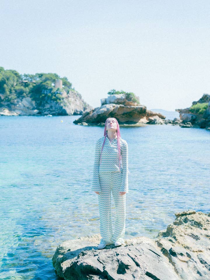 Pantalones largos y anchos de punto de algodón ligero Verde para venta al por mayor de relax baby be cool