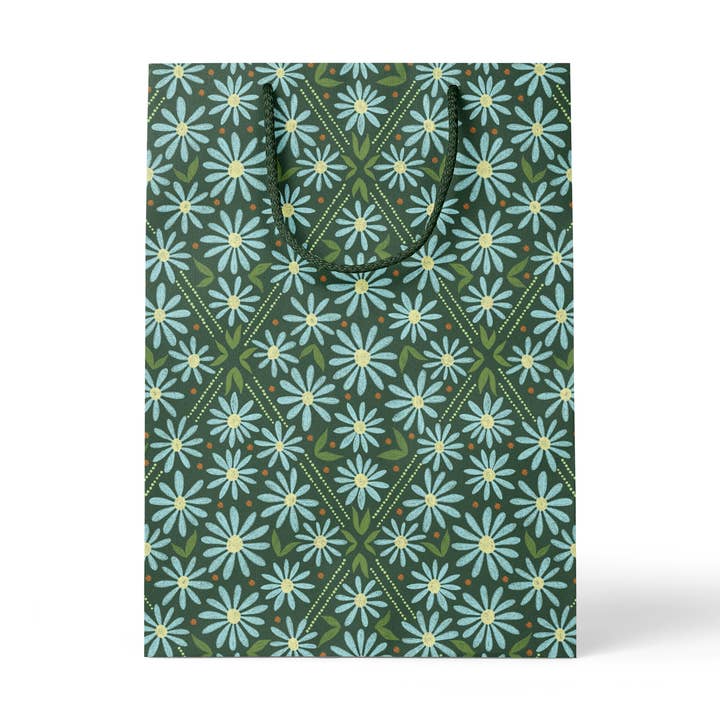 Daisy Field Gift Bag | Large, Made in the USA for wholesale by Rebecca Jane Woolbright
