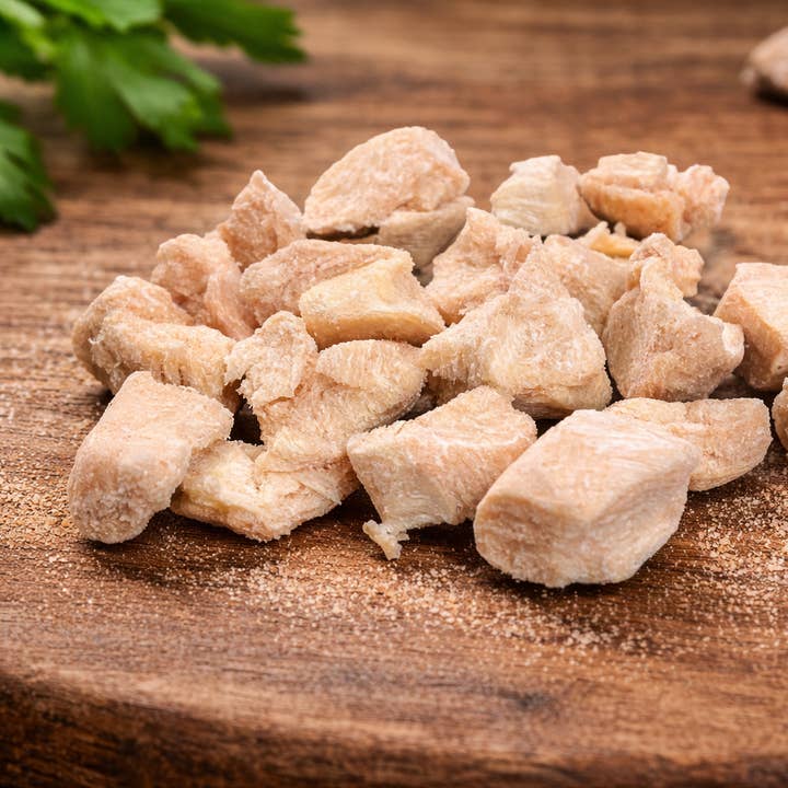 Frysetørret kylling for engroshandel hos Rocky&Stella’s Treats