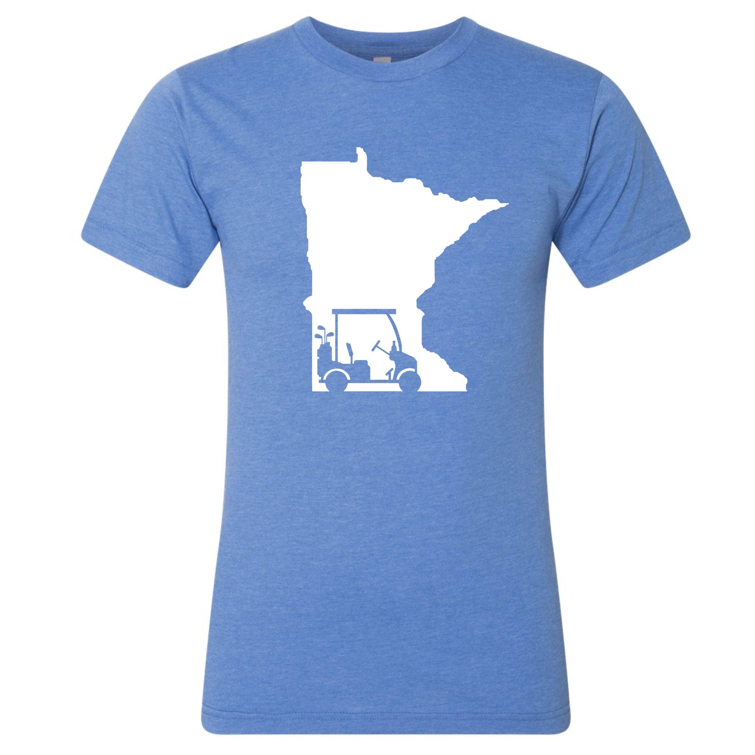 Minnesota Awesome – wholesale Screen printed t-shirt – unisex – Golf Cart Minnesota Shirt7