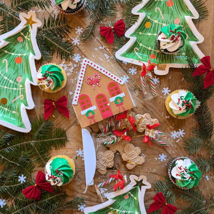 Gingerbread House Mini Piñata Gift Box - BROWN for wholesale by Lula Flora Designs Inc.