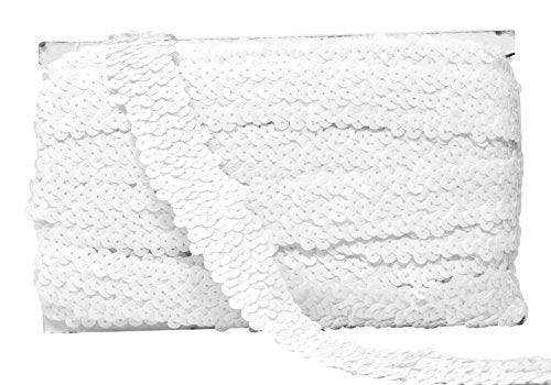 Mandala Crafts – Engroshandel Håndværk forsyninger – Mandala Håndværk Elastisk Paillet, Flad Glitter Stretch Bling Paillette Stof Bånd, Metallisk Applikation Trim Blonder til Kjole Pynt, Pandebånd10