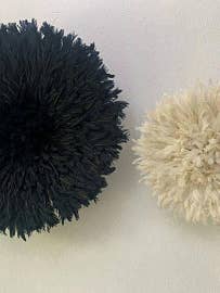 Set of 02 black and white juju hats for wholesale by HOME DECOR FR