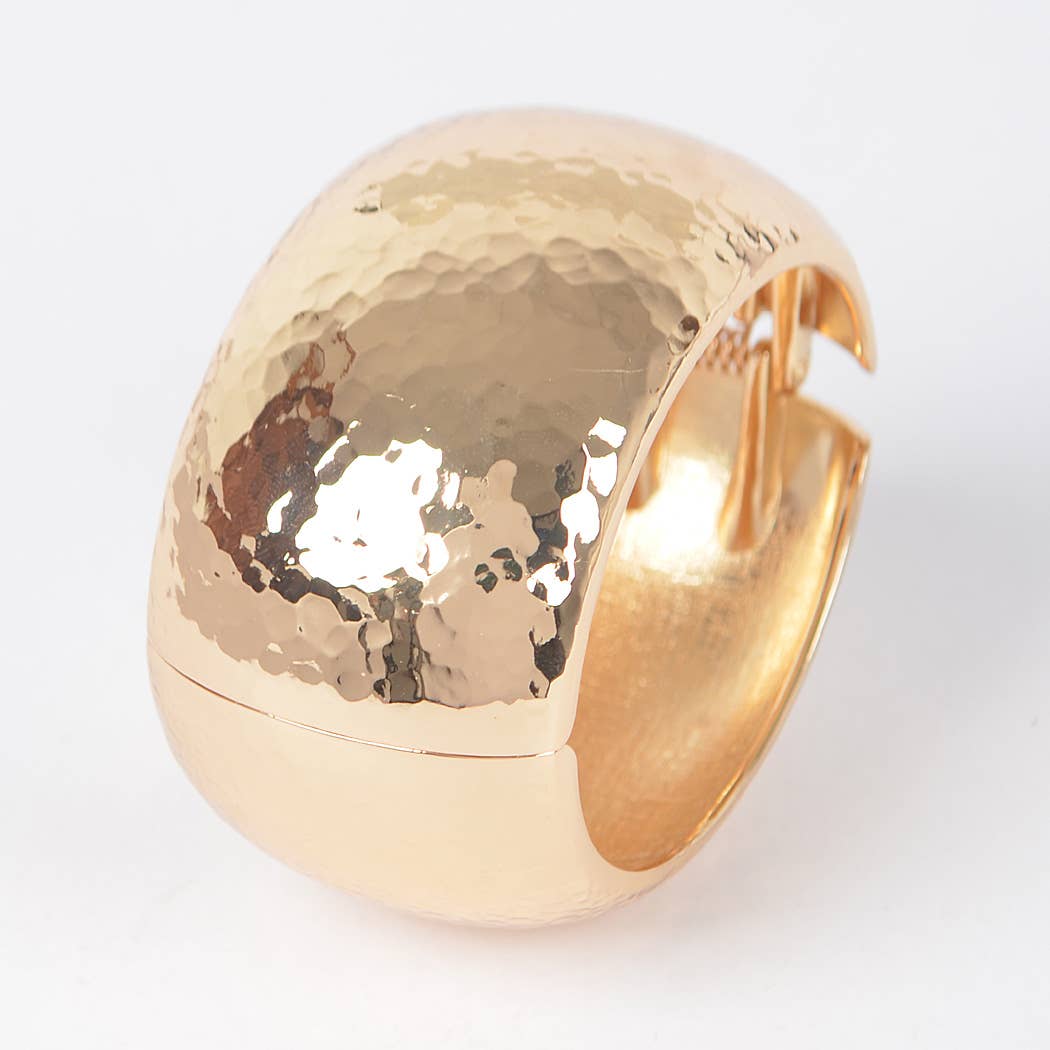 3AM BY H&D ACCESSORIES - Wholesale Bangle Bracelet - Hammered Metal Bangle Bracelet2