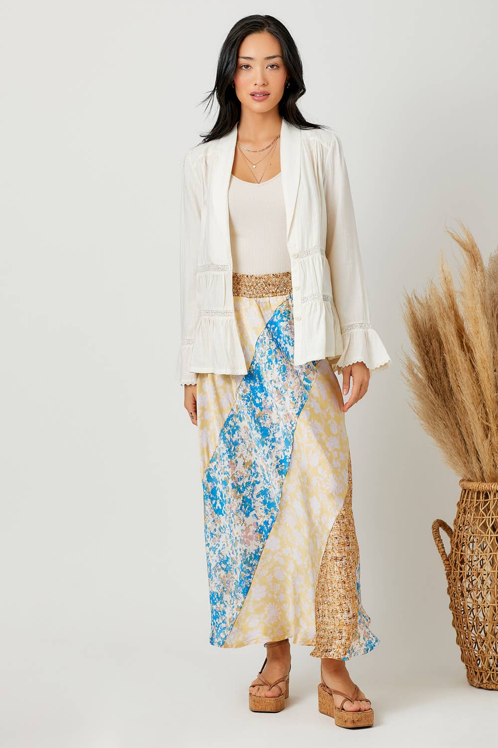 Ivory 60628 Tiered Lacy Jacket for wholesale on Faire4